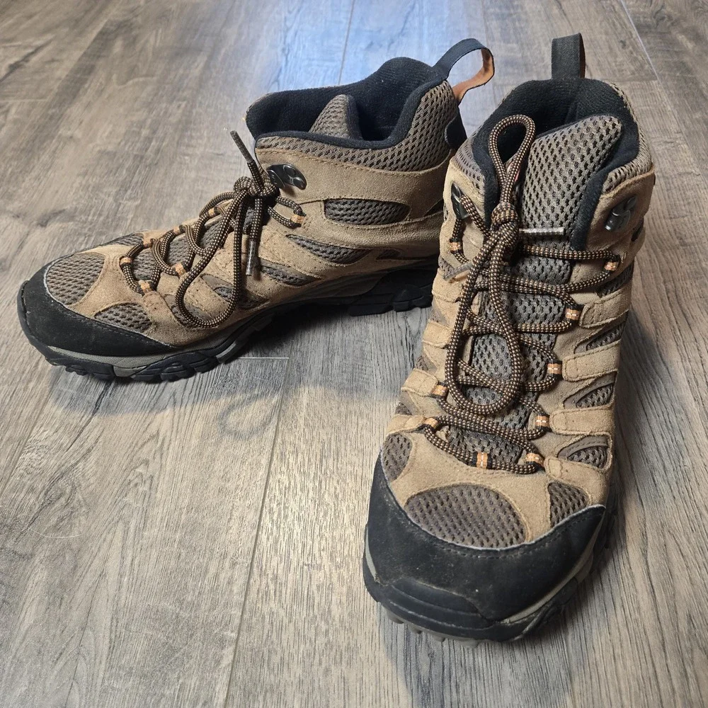 Merrell Moab 3 Mid Waterproof Hiking Trail Suede Boots VBRM Men Size 11.5
